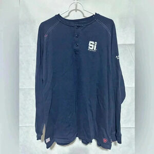 Ariat Fire Resistant Cat 2 | 2112 Henley Long Sleeve Shirt Men’s Sz 2X Logo EEUC